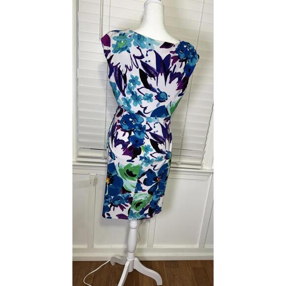 Lauren Ralph Lauren Floral Print Dress Size 10P - Picture 2 of 4